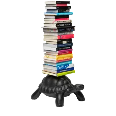 Turtle Carry Bookcase libreria autoportante di Qeeboo NERO