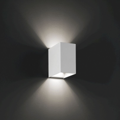 Laser cube 10X6 lampada da parete di Lodes a Led bianco opaco