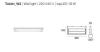 Tablet W2  luce doppia lampada a parete di Linea Light in metallo bianco a Led - foto 1