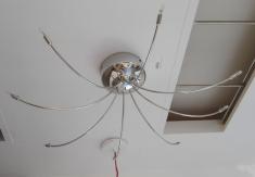 Aquarius lampada da soffitto di Turri 8 luci