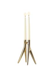 Abbracciaio candelabro Kartell oro 1956/GG