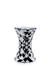Stone sgabello basso di Kartell metallizzato cromato 8801/XX
