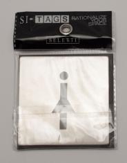 Targhetta segnaletica adesiva in metallo Seletti donne 7,5 cm x 7,5 cm