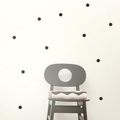 Mini Dots - Black  set 54 stickers autoadesivi Ferm Living nero 21x29,7