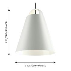 Above lampada a sospensione di Louis Poulsen