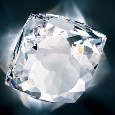 Downsquare faretto a incasso di Swarovski