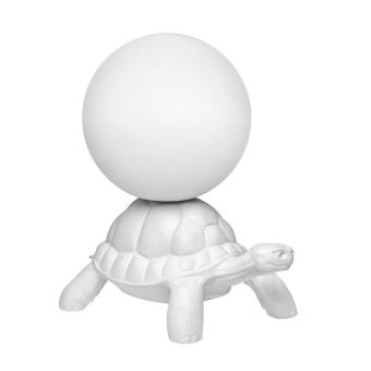 Turtle Carry lamp lampada da terra di Qeeboo ricaricabile BIANCO