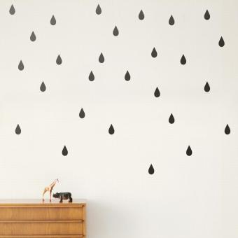 Mini Drops adesivi a parete di Ferm Living nero  