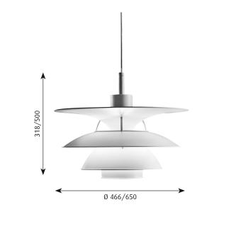PH 5 4/12 lampada a sospensione di Louis Poulsen