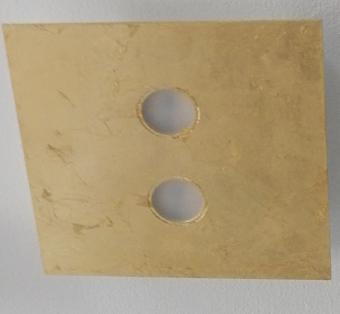 Swing 2 lampada da soffitto a Led di Icone foglia oro