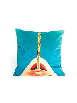 Drill Cushions toiletpaper cuscino di Seletti in poliestere