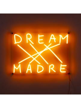 Dream Madre pannello in plexiglass con scritta luce a Led di Seletti