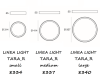Tara R lampada a soffitto di Linea Light versione tonda colore bianco - foto 1