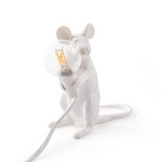 Mouse lamp sitting lampada da tavolo in resina di Seletti