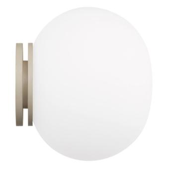 Mini Glo-Ball C/W lampada montaggio a specchio di Flos bianco