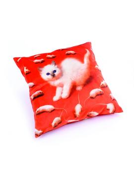 Kitten Cushions toiletpaper cuscino di Seletti in poliestere